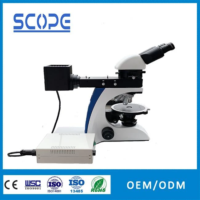 Professional polarizing microscope with digital camera